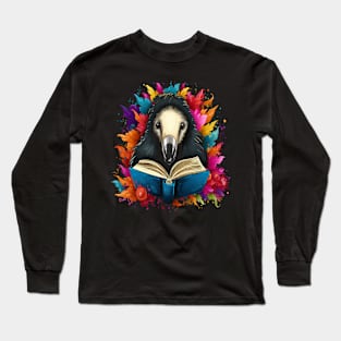 Anteater Reads Book Long Sleeve T-Shirt